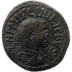 Pisidia, Antiochia, Philip I Arab (244-249) or Philip II (246-249), AE (Bronze, 26,8 mm, 7,58 g). Obv: IMP M IVL PHILIP