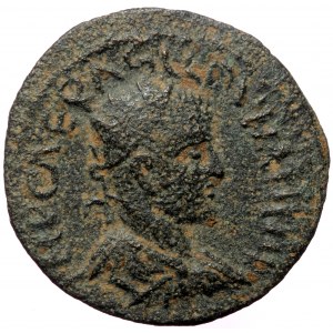 Pisidia, Antiochia, Volusianus (251-253), AE (Bronze, 22,0 mm, 4,47 g). Obv: IMP CAE RASLLOVNAHHI R, radiate, draped and