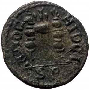 Pisidia, Antiochia, Valerianus (253-260), AE (Bronze, 22,0 mm, 5,59 g). Obv: IMP CAE RASLLOVAΛEPIAN, radiate, draped and