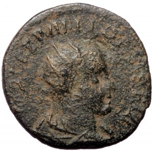 Pisidia, Antiochia, Valerianus (253-260), AE (Bronze, 22,0 mm, 5,07 g). Obv: [I]MP CAE RALLO[VAΛE]PIAN, radiate, draped