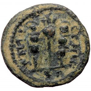 Pisidia, Antiochia, Valerian I (253-260)?, AE (Bronze, 20,3 mm, 4,59 g). Obv: IMP CAERASLLOVNΛ[HIΛC], radiate, draped an