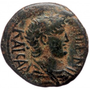 Pamphylia, Side, Nero (54-68), AE hemiassarion (Bronze, 18,0 mm, 4,47 g).