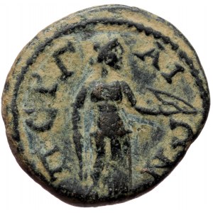 Pamphylia, Perge AE (Bronze 4,32g 19mm) Elagabalus (218-222)
