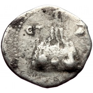 Cappadocia, Caesarea. Hadrian (117-138) AR hemidrachm (Silver 1,33g 15mm) Struck 120/1. Obv...