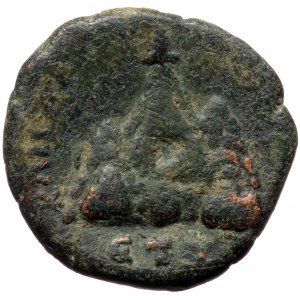 Cappadocia, Caesarea, Marcus Aurelius (161-180), AE (Bronze, 21,8 mm, 7,83 g), struck 164/5. Obv: [AVTO]K AN - TωNЄ[INOC