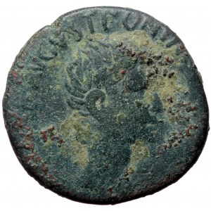 Augustus (27 BC - AD 14), Rome, AE as (Bronze, 25,4 mm, 9,56 g), issued by P. Lurius Agrippa, 7 BC. Obv: [CAESAR] AVGVS