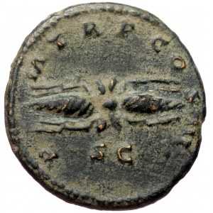 Hadrian (117-138) AE Quadrans(Bronze 3,12g 19mm) Rome,128-129