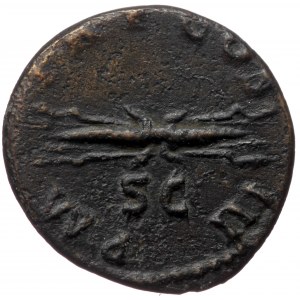 Hadrian (117-138) AE Quadrans (Bronze 2,29g 17mm) Rome, 128-129