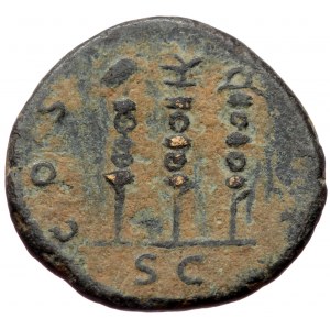Hadrian (117-138) Æ Quadrans (Bronze 2,87g 16mm) Rome