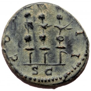 Hadrian (117-138) Æ Quadrans (Bronze 3,02g 16mm) Rome