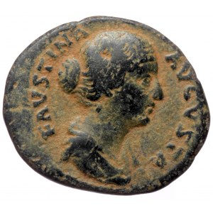 Faustina II (147-175), AE as (Bronze, 27,2 mm, 8,00 g), Rome, under Antoninus Pius, ca. 154-157.