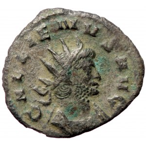 Galienus (263-264), Rome, AE antoninianus (Bronze, 21,5 mm, 2,14 g). Obv: GALLIENVS AVG, radiate, draped and cuirassed