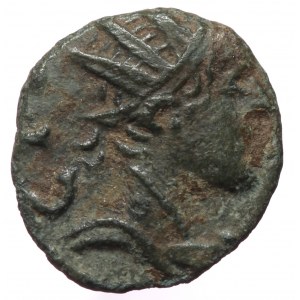 Gallic Empire imitative pseudo-imperial coinage, late 3rd-early 4th centuries AD, AE (Bronze, 10,8 mm, 0,61 g).
