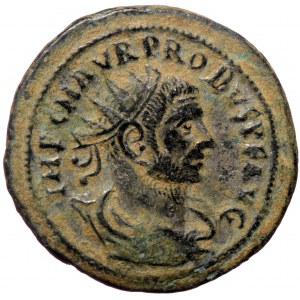 Probus (276-282), Antiochia, AE antoninianus (Bronze, 23,1 mm, 4,48 g). Obv: IMP C M AVR PROBVS P F AVG, radiate and dr