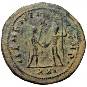 Probus (276-282), Antiochia, AE antoninianus (Bronze, 23,1 mm, 4,48 g). Obv: IMP C M AVR PROBVS P F AVG, radiate and dr