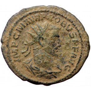 Probus (276-282), Antiochia, AE antoninianus (Bronze, 22,5 mm, 2,91 g). Obv: IMP C M AVR PROBVS P F AVG, radiate and dr