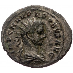 Probus (276-282) AE/ BI silvered Antoninianus (Bronze 3,78g 25mm) Tripolis, 276-282.