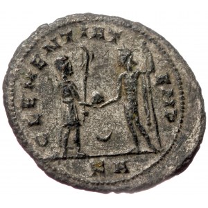 Probus (276-282) AE/ BI silvered Antoninianus (Bronze 3,78g 25mm) Tripolis, 276-282.