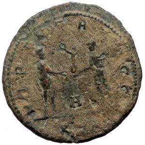 Carus (282-283), Antiochia, AE antoninianus (Bronze, 21,7 mm, 4,11 g). Obv: IMP C M AVR CARVS P F AVG, radiate, draped