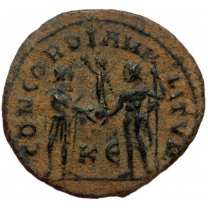 Maximian (286-305) Æ Radiate (Bronze 3,10g 21mm) Cyzicus, 295-299.