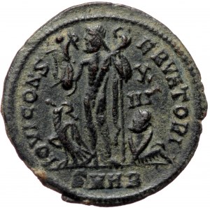 Licinius I (308-324), AE follis (Bronze, 20,8 mm, 2,69 g), 321-324. Obv: IMP C VAL LICIN LICINIVS P F AVG, radiate, drap