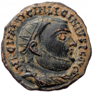 Licinius I (308-324), Heraclea, AE follis (Bronze, 19,3 mm, 3,09 g), 321-324. Obv: IMP C VAL LICIN LICINIVS P F AVG, rad