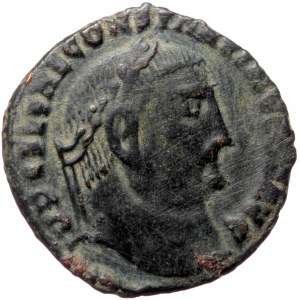 Constantine I (307/10-337), Cyzicus, AE follis (Bronze, 21,4 mm, 3,56 g). Obv: IMP C FL VAL CONSTANTINV[S P F] AVG, laur