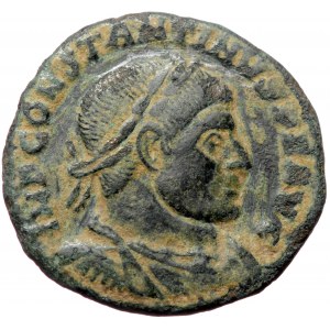 Constantine I (307/10-337), Arelate? (AQP ?), AE follis (Bronze, 20,2 mm, 3,11 g), 317 ?. Obv: IMP CONSTANTINVS P F AVG,