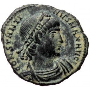 Constantine I (307/10-337), Constantinopolis, AE follis (Bronze, 19,0 mm, 2,57 g), 335-337. Obv: CONSTANTINVS MAX AVG, r