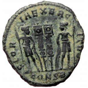 Constantine I (307/10-337), Constantinopolis, AE follis (Bronze, 19,0 mm, 2,57 g), 335-337. Obv: CONSTANTINVS MAX AVG, r
