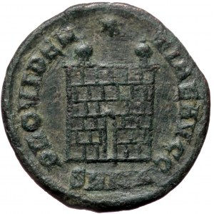 Constantine I (307/10-337), Nicomedia, AE follis (Bronze, 18,8 mm, 2,56 g), 328-329. Obv: CONSTAN-TINVS AVG, trip pearl