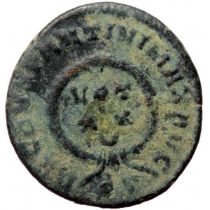 Constantine I (307/10-337), Ticinum, AE follis (Bronze, 18,5 mm, 2,51 g), 320-321. Obv: CONSTANTINVS AVG, laureate head