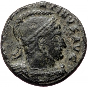 Constantine I (307/10-337), Arelate (?), AE follis (Bronze, 16,5 mm, 3,05 g), 318-319. Obv: IMP CONSTANTINVS MAX AVG, la