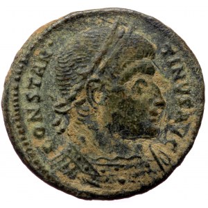 Constantine I (307/10-337), Treveri, AE follis (Bronze, 19,7 mm, 3,63 g), 327-328. Obv: CONSTAN-TINVS AVG, laureate head