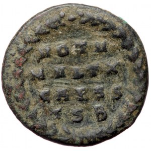 Constantine II as caesar (316-337), Thessalonika, AE follis (Bronze, 18,4 mm, 3,21 g), struck under Constantine I, 318-3