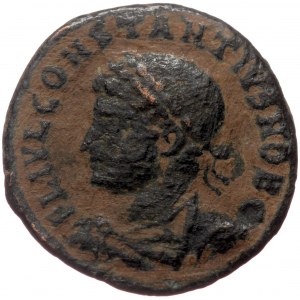 Constantius II (Caesar, 324-337) AE Follis (Bronze 2,99g 19mm) Antioch, 326-327.