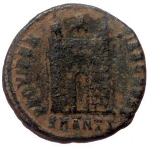Constantius II (Caesar, 324-337) AE Follis (Bronze 2,99g 19mm) Antioch, 326-327.