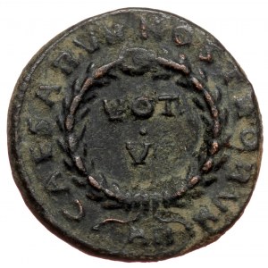 Constantine II (Caesar, 316-337) AE Follis (Bronze 3,27g 18mm) Rome.