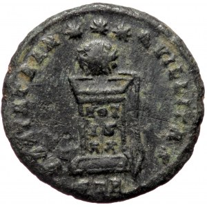 Constantine II as caesar (316-337), Treveri, AE follis (Bronze, 18,7 mm, 2,84 g), struck under Constantine I, 321. Obv: