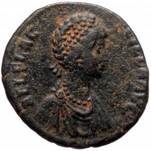 Aelia Flaccilla (379-386/8), Antiochia, AE follis (Bronze, 21,8 mm, 4,84 g), 383-388. Obv: AEL FLAC-CILLA AVG, diademed
