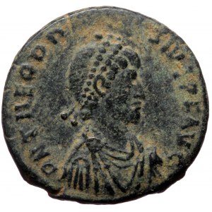 Theodosius I (379-395), Constantinopolis, AE majorina (Bronze, 21,9 mm, 5,81 g). Obv: D N THEODO - SIVS P F AVG, pearl d
