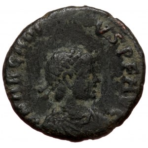 Arcadius (383-408) Æ Nummus (Bronze 2,14g 15mm) Cyzicus, 392-395.