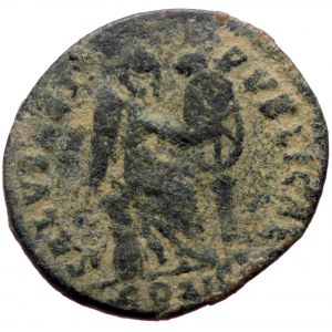 Aelia Eudoxia (400-404), Constantinopolis, AE follis (Bronze, 17,0 mm, 2,11 g). Obv: AEL EVDO - [X]IA AVG, pearl-diadem