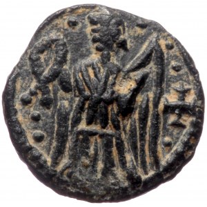 Vandals, Pseudo-Imperial coinage AE nummus (Bronze 0,77g 9mm) ca. 440-490. Carthage mint?.