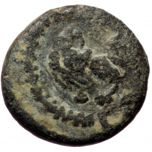 Leo I (457-474), Constantinopolis, AE nummus (Bronze, 11,0 mm, 1,28 g). Obv: [D N LEO P] F AVG, pearl-diademed, draped a