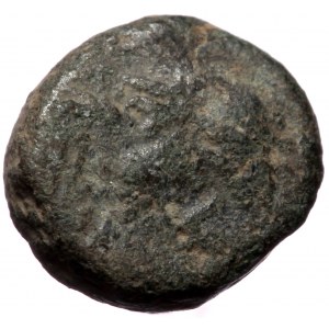 Zeno (second reign, 476-491), Constantinopolis, AE nummus (Bronze, 8,9 mm, 0,98 g). Obv: [legend], pearl-diademed, drape