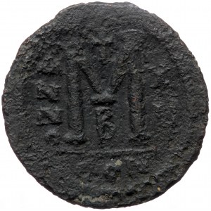 Justinian I (527-565), AE follis (Bronze, 40,0 mm, 20,80 g), Constantinople, year 16 = 541/2.