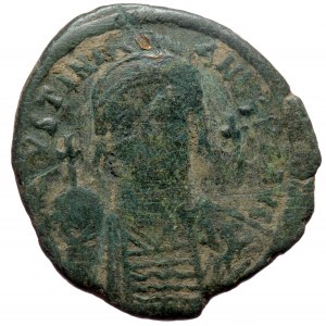 Justinian I (527-565), AE half follis (Bronze, 30,0 mm, 12,46 g), Carthage, RY 13 = 539/40.