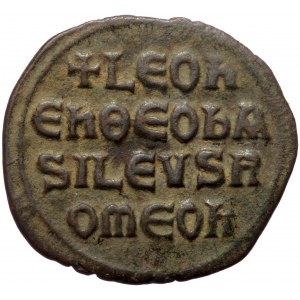 Leo VI the Wise (886-912), AE follis (Bronze, 26,9 mm, 5,24 g), Constantinople.