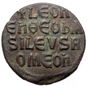 Leo VI the Wise (886-912), AE follis (Bronze, 24,7 mm, 7,44 g), Constantinople.